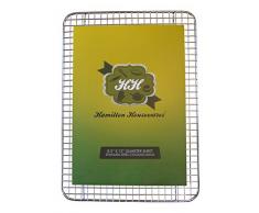 Edelstahl Backgitter - 21,5 cm x 30 cm - Strapazierfähig, professionell - Kekse, Kuchen & Brot abkühlen lassen - Ideal zum Braten von Fleisch und Bacon - Passend für Backbleche (25,5 cm x 33 cm)