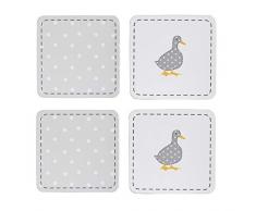 Price & Kensington Madison mit Korkrückseite Tisch Untersetzer, Mehrfarbig, Set von 3