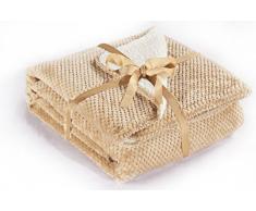 DecoKing Premium 01684 Decke 220x240 cm Microfaser Kuscheldecke Lammfelloptik Mikrofaserdecke Fleecedecke Wohndecke Tagesdecke Fleece weich sanft flauschig kuschelig skandinavischer Stil Beige Lamby
