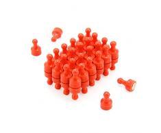 First4magnets F4MSO-48 orange Skittle Magnet, Büro und Kühlschrank, Packung mit 48, Metall, 12 mm Durchmesser x 21 mm hoch