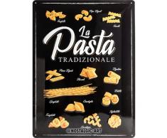Nostalgic-Art 23239, Home & Country, Pasta Tradizionale, Blechschild 30x40 cm, Metall, Bunt, 30 x 40 x 0.2 cm