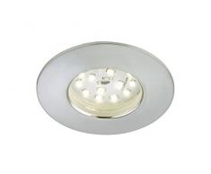 Briloner Leuchten 7204-019 LED Einbauleuchte, Einbaustrahler, LED Strahler, Spots, Deckenstrahler, Deckenspot, Lampen Wohnzimmer, led einbaustrahler 230v, Deckeneinbauleuchten, 5 Watt, 400 Lumen, Badezimmer / Bad geeignet IP44,