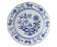 Hutschenreuther 02001-720002-10025 Zwiebelmuster Speiseteller, 25 cm mit Fahne, blau