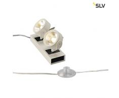 SLV KALU Standleuchte, Aluminium, Weiß, Double