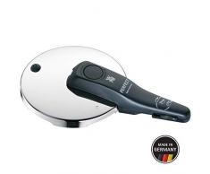 WMF Perfect Ersatzdeckel für Schnellkochtopf 2,5l, Schnelltopf 18 cm, Cromargan Edelstahl poliert, Kunststoffgriff, 2 Kochstufen Einhand-Kochstufenregler,