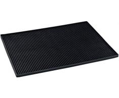 Wenko 54701100 Abtropfmatte Maxi-Trocken-Matte fÃ¼r Geschirr, Thermoplastischer Kunststoff, 40 x 1 x 30 cm, schwarz