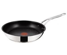 Tefal H80306 Jamie Oliver Premium Inox Induction Wave Pfanne (28 cm, antihaftbeschichtet) edelstahl
