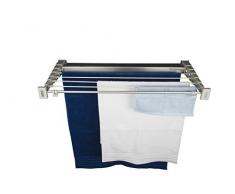 stewi Teleskop Prestige 70cm Aluminium Wandwäschetrockner, Kunststoff, Silber/Alu, 70 x 10 cm