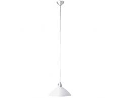 Brilliant Logo Pendelleuchte, 1-flammig, 1x E27 max. 100 W, Metall/Kunststoff, weiß 78270/05