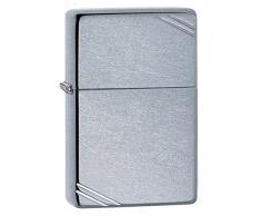 Zippo 60001317 Vintage Street, Chrome Feuerzeug, Messing