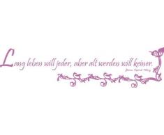 INDIGOS 4051719348040 Wandtattoo, Vinyl, flieder, 60 x 10 x 10 cm