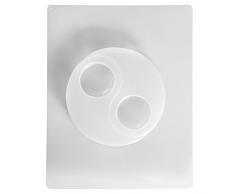 RAYHER 3672900 Gießform Teelichthalter Yin Yang, 2 Motive, 12 x 8 cm