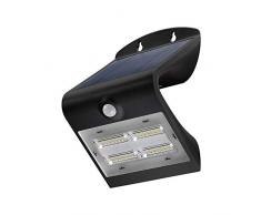 Goobay LED Solar-Wandleuchte mit Bewegungsmelder 3,2W, Glas, Schwarz, 3,2 Watt