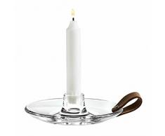 Holmegaard DWL Kerzenhalter, Glas, klar, 16 cm