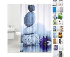Duschvorhang, viele schÃ¶ne DuschvorhÃ¤nge zur Auswahl, hochwertige QualitÃ¤t, inkl. 12 Ringe, wasserdicht, Anti-Schimmel-Effekt (Energy Stones, 180 x 200 cm)