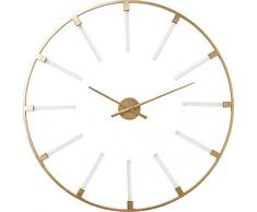 Kare Design Wanduhr Visible Sticks, Ø92 cm, moderne und große Uhr für das Wohnzimmer in runder Form, Designer Wanduhren, Gold, (H/B/T) 92x92x3cm
