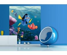 AG Design FTDxl 1932 Findet Nemo Disney, Papier Fototapete Kinderzimmer- 180x202 cm - 2 teile, Papier, multicolor, 0,1 x 180 x 202 cm