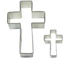 PME Kreuz Cookie und Kuchen Ausstechformen, kleine und groÃe GrÃ¶Ãen, Set von 2