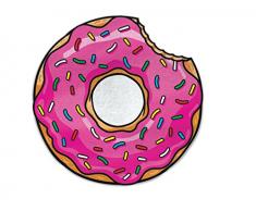 BigMouth Donut Badetuch aus Mikrofaser, Mehrfarbig, 152 x 152 x 1 cm