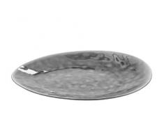 ASA 26202044 Servierplatte Porzellan, 34 x 28 x 2 cm, dunkelgrau