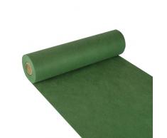 Papstar, Tischläufer, stoffähnlich, Vlies soft selection 24 m x 40 cm dunkelgrün auf Rolle, #84319