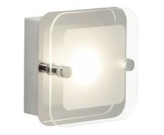 Brilliant Mountain LED Deckenleuchte Wandleuchte 1 flg chrom Glas 400 Lumen, Samsung-LED integriert