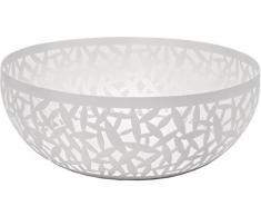 Alessi Cactus MSA04/21 W Design Obstschale, durchbrochen, aus Stahl, epoxidharzlackiert, weiß