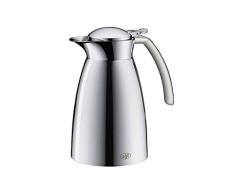 alfi 3527.205.060 Isolierkanne Gusto TT, Edelstahl mattiert 0,6 l, doppelwandiger Edelstahl, Spülmaschinenfest, 12 Stunden heiß, 24 Stunden kalt