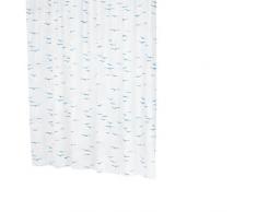 RIDDER 32313S-350 Duschvorhang Folie ca. 180 x 200 cm, Sylt blau inklusive Ringe