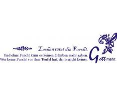 INDIGOS 4051719323511 Wandtattoo, Vinyl, blau, 60 x 10 x 10 cm