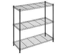 Whitmor Supreme 3-Tier Regal, Metall, Schwarz, 3 Ebenen, 91,44 cm hoch