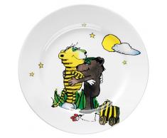 WMF Janosch Kindergeschirr Kinderteller, Ø 19,0 cm, Porzellan, spülmaschinengeeignet, farb- und lebensmittelecht