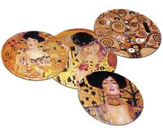 Untersetzer für Gläser Gustav Klimt, aus Kork