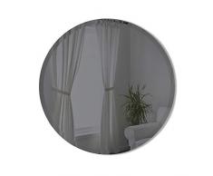 Umbra Hub Bevy runder Spiegel für Eingänge, Wohnzimmer und mehr, dient auch als Moderne Wandkunst, 91,4 cm, Kupfer Rund 24-Inch Smoke