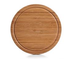 Zeller 25250 Schneidebrett, rund ø 30 x 1,8 cm, Bamboo