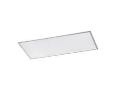 WOFI Deckenleuchte, Aluminium, Integriert, 60 W, Silber, 120 x 60 x 6 cm