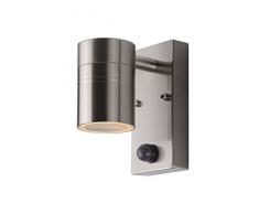 Lucide ARNE-LED - Wandstrahler Außen - Ø 6,3 cm - LED - GU10 - 1x5W 2700K - IP44 - Chrom Matt