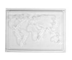 Rayher 36098000 Gießform Weltkarte, 20 x 30 cm, als Dekoration oder Geschenk, befüllbar mit Kreativ-Beton, Raysin-Gießpulver etc.