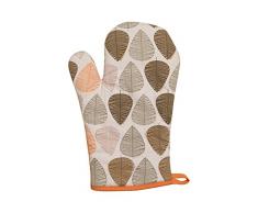 Premier Housewares Orange Leaf Ofenhandschuh, Single, 100% Baumwolle