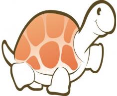 INDIGOS 4051719737769 Wandtattoo MF231 gutgelaunte SchildkrÃ¶te 80 x 67 cm