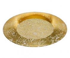 Fischer & Honsel Deckenleuchte, Metall, goldfarbig, 34,5 x 34,5 x 7 cm