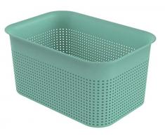 Rotho Brisen Aufbewahrungskorb 4,5 l, Kunststoff (PP), Grün, 4,5 Liter (26,2 x 18 x 13 cm)