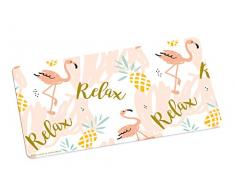 infinite by GEDA LABELS (INFKH) Flamingo_BRETTCHEN_Relax Frühstücksbrett Melamin, Mehrfarbig, 23,5 x 14 x 0.5 cm