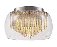 RABALUX Deckenleuchte, Glas, G9, 28 W, Transparent