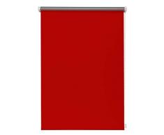 Thermo-Rollo Rot 70x150 cm ohne Bohren Verdunkelungsrollo Seitenzugrollo Klemmrollo Blackout Silberbeschichtung