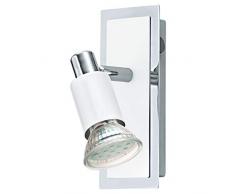 EGLO Wandstrahler, Metall, GU10, Weiß