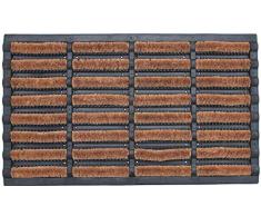 Coco&Coir® Premium kokos Fußmatte | Kokosnussmatte mit rutschfestem PVC | Fußwischer für den Eingangsbereich | für den Außen- und Innenbereich | 45 x 75 cm