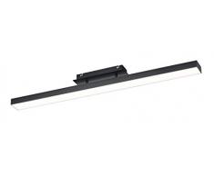 Reality Leuchten Agano R62801132 LED Deckenleuchte, Metall, 18 Watt, Schwarz Matt, Switch Dimmer