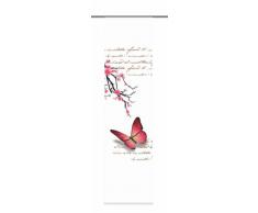 Home Fashion 87616-731 Schiebevorhang Digitaldruck Butterfly, Dekostoff, 245 x 60 cm, Fuchsia