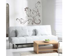 Indigos 4052166141369 Wandtattoo w652 schöne Tribal Blatt Wandaufkleber 120 x 114 cm, braun